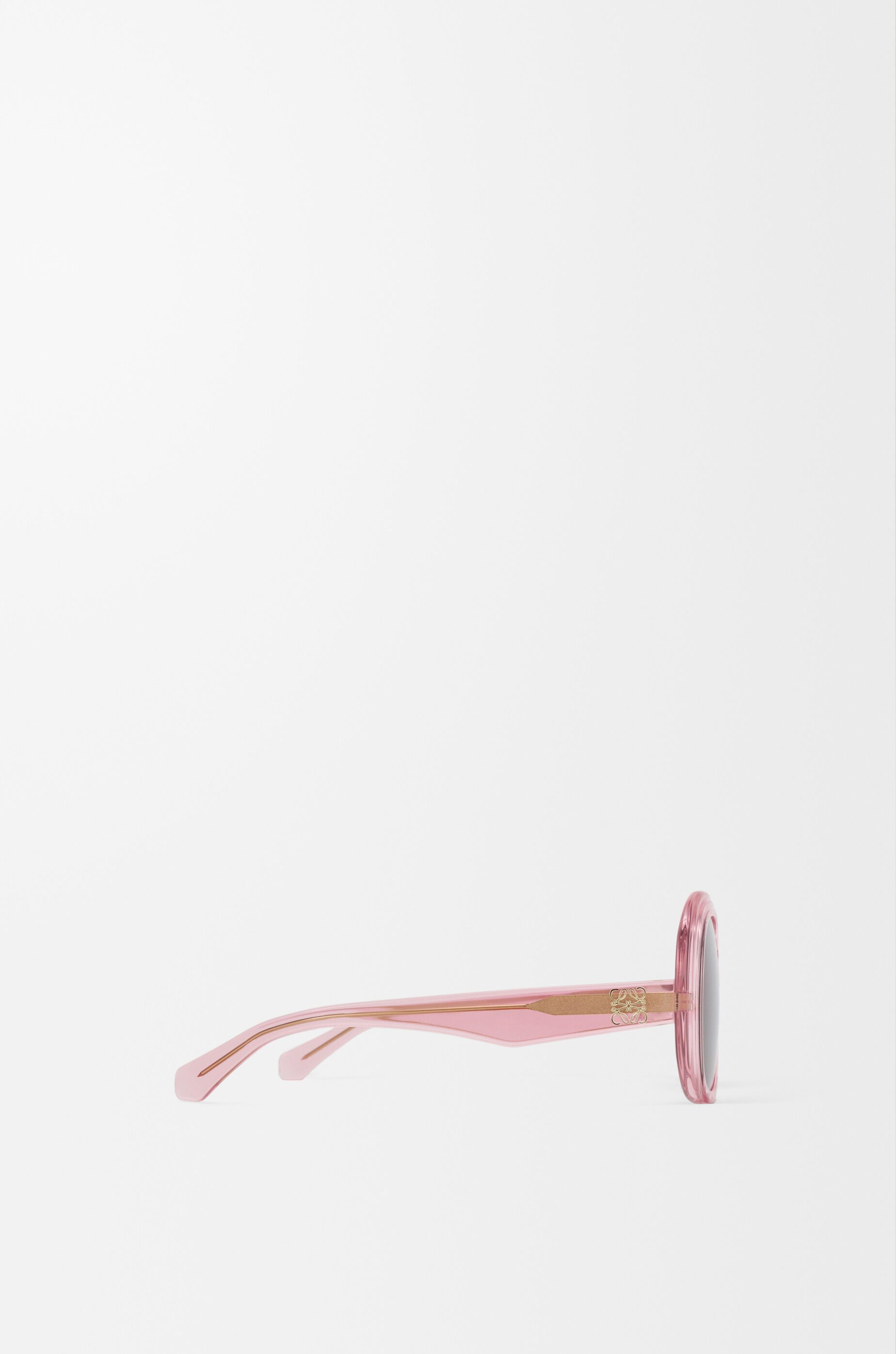 LOEWE Mini Anagram Steps Square sunglasses Transparent Pink