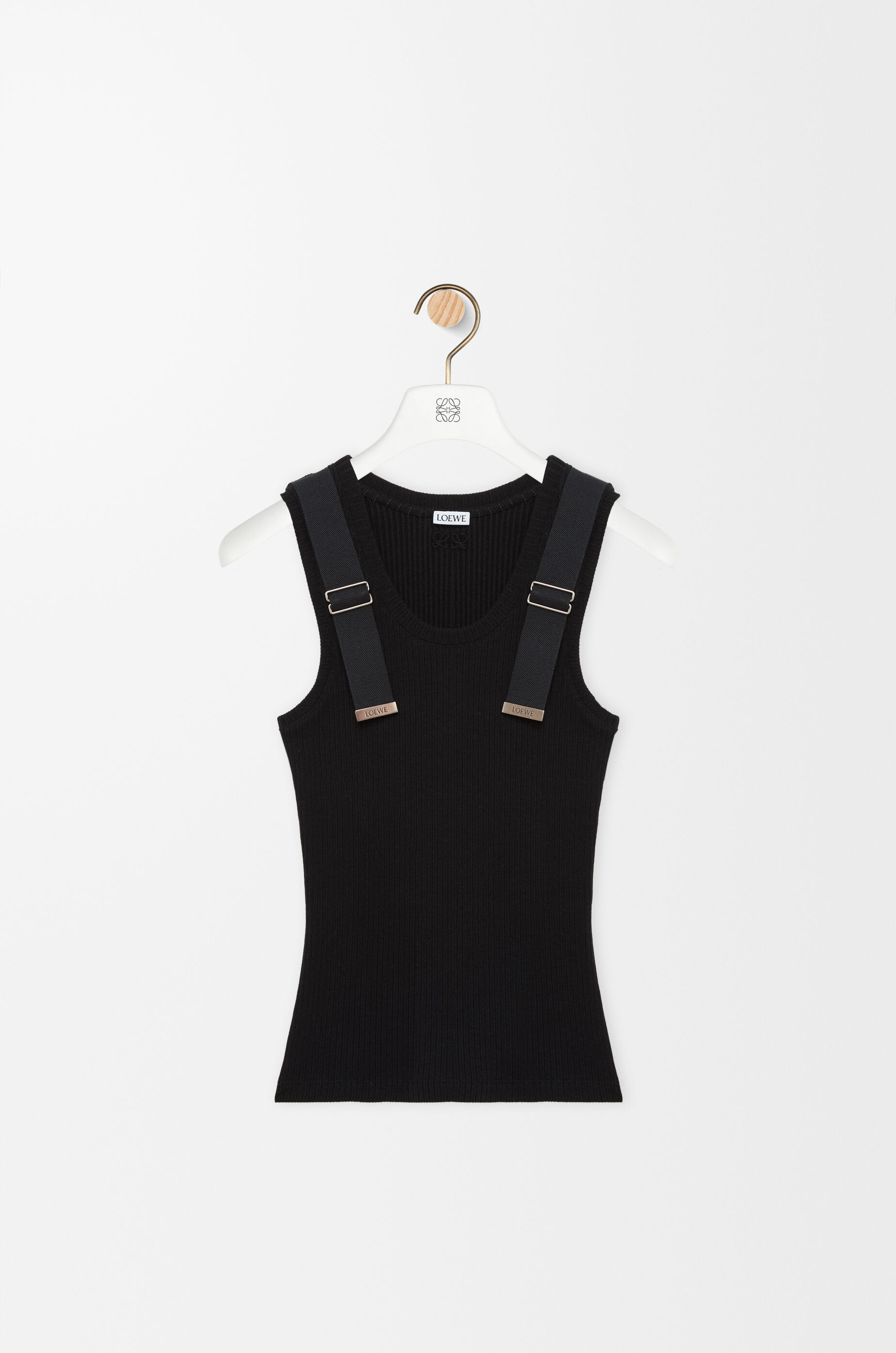 LOEWE Tank top in stretch cotton Black