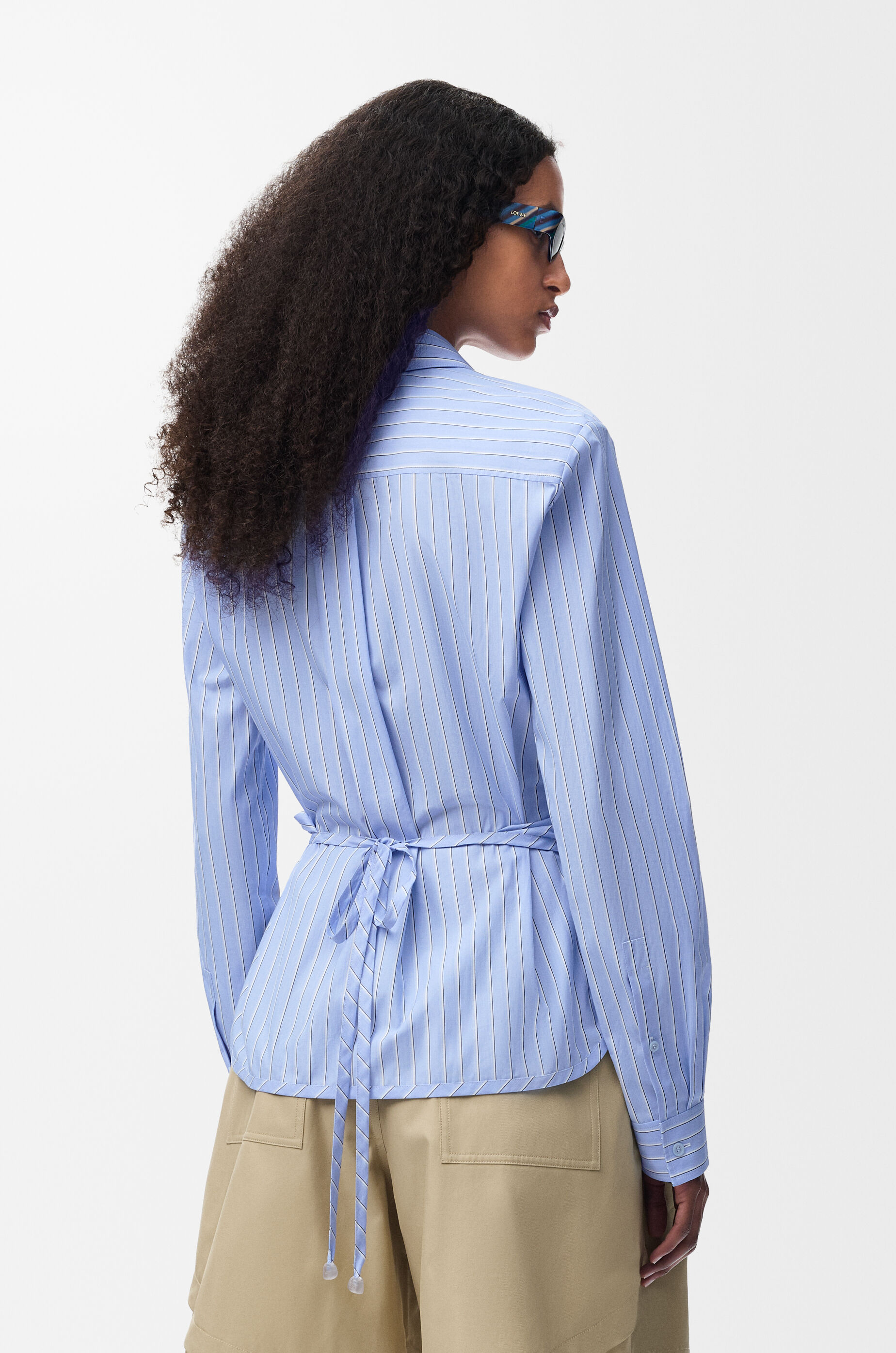 LOEWE Shirt in cotton Blue/Multicolor
