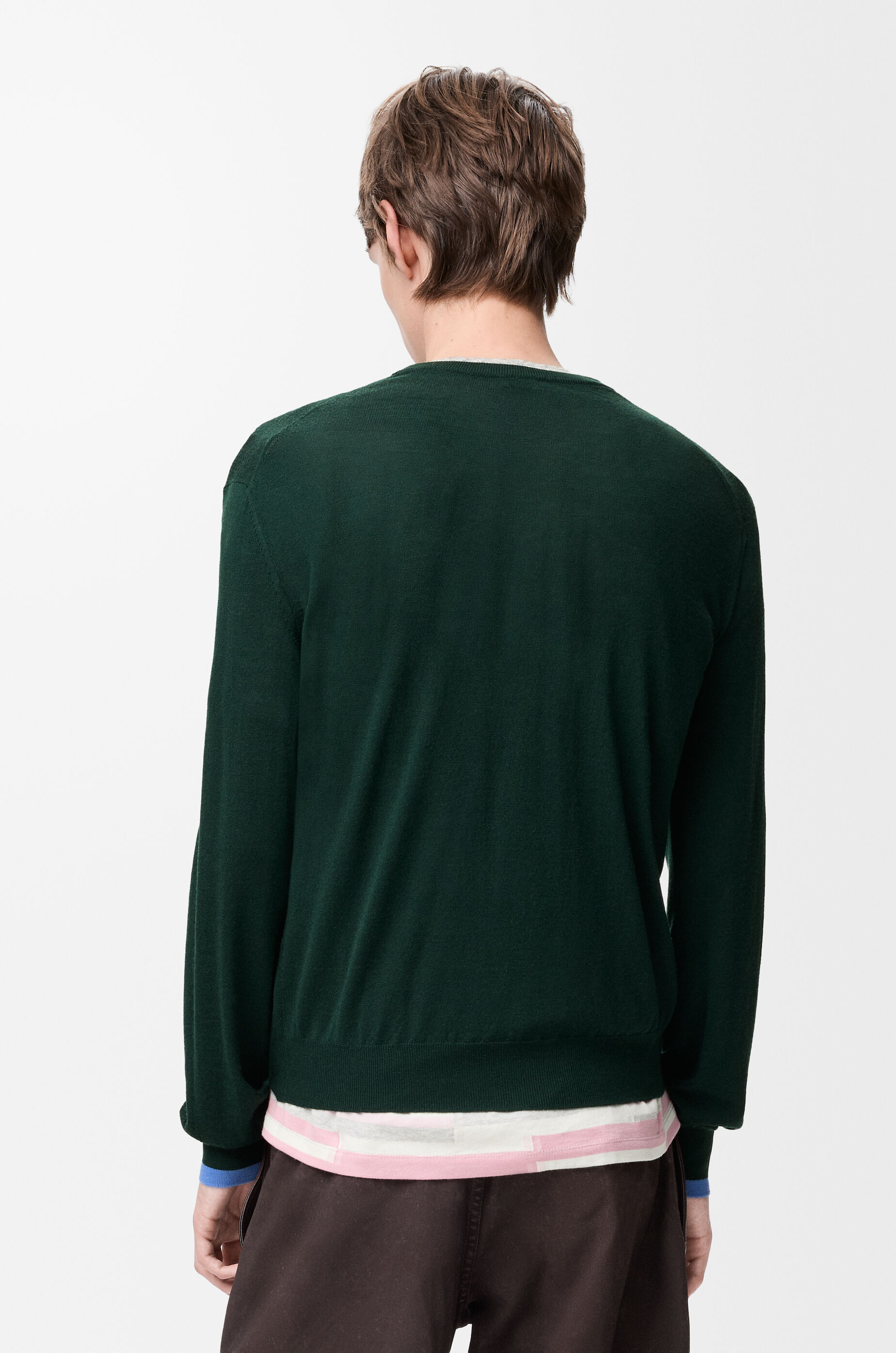 LOEWE Sweater in wool Green/Blue
