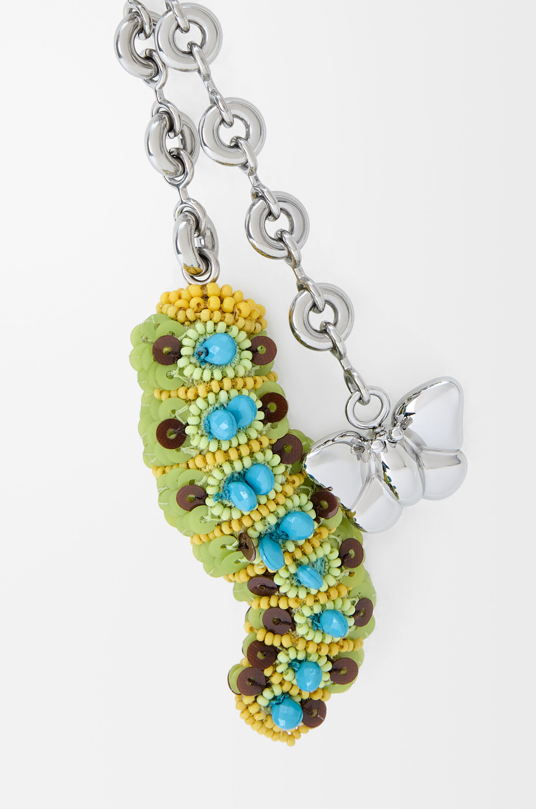 LOEWE Caterpillar chain charm Multicolor