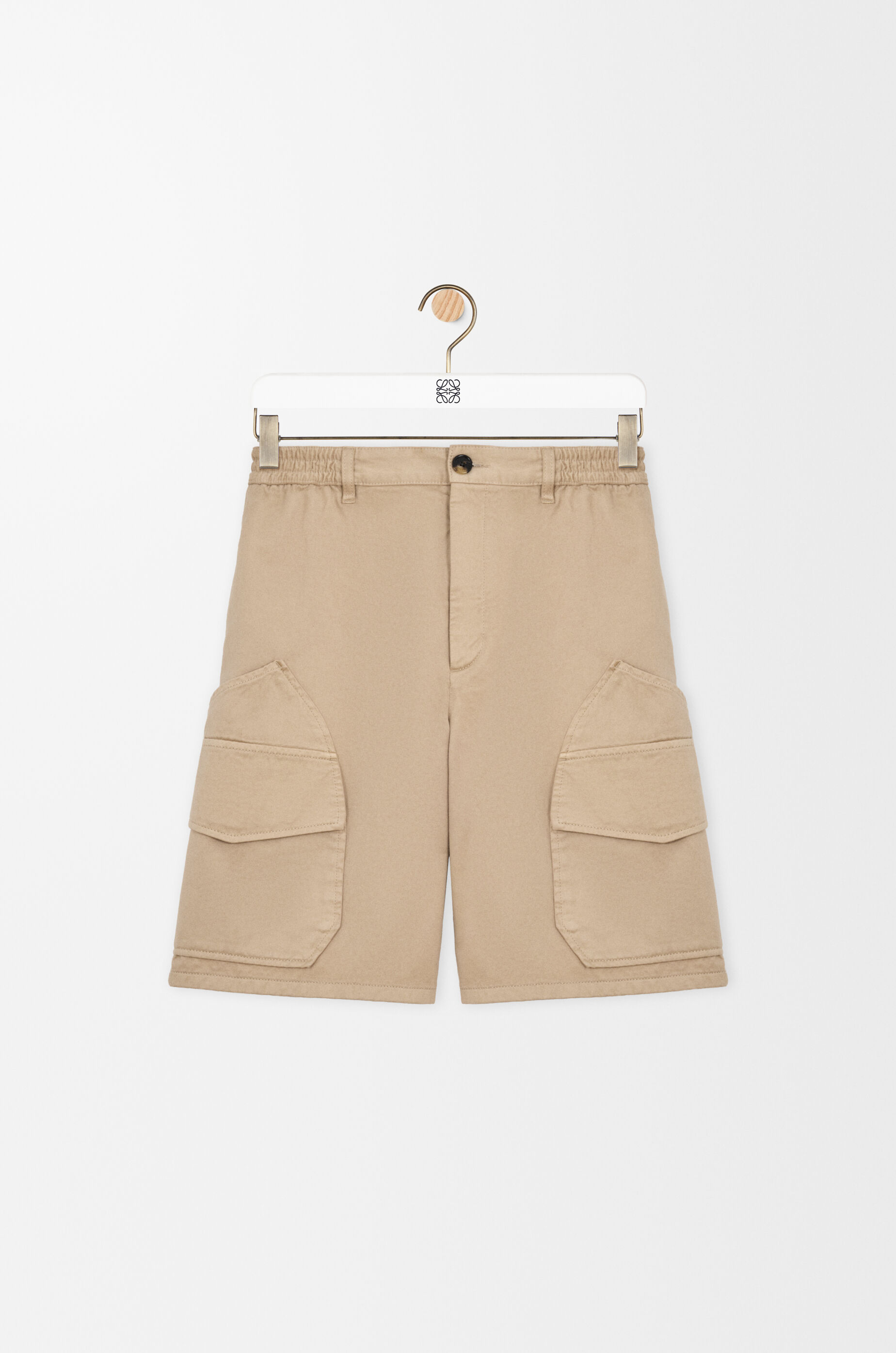 LOEWE Cargo shorts in cotton Sand