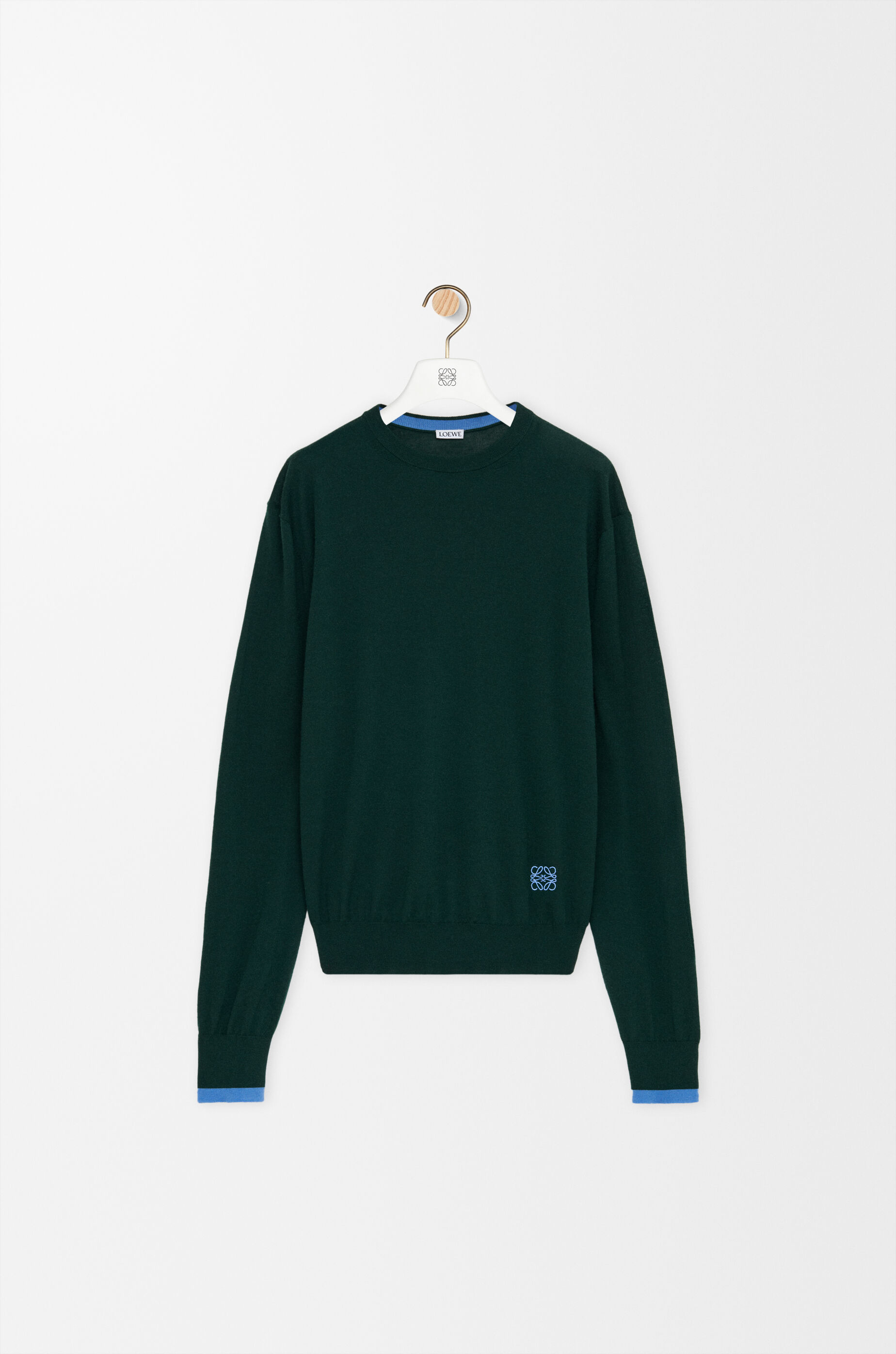 LOEWE Sweater in wool Green/Blue