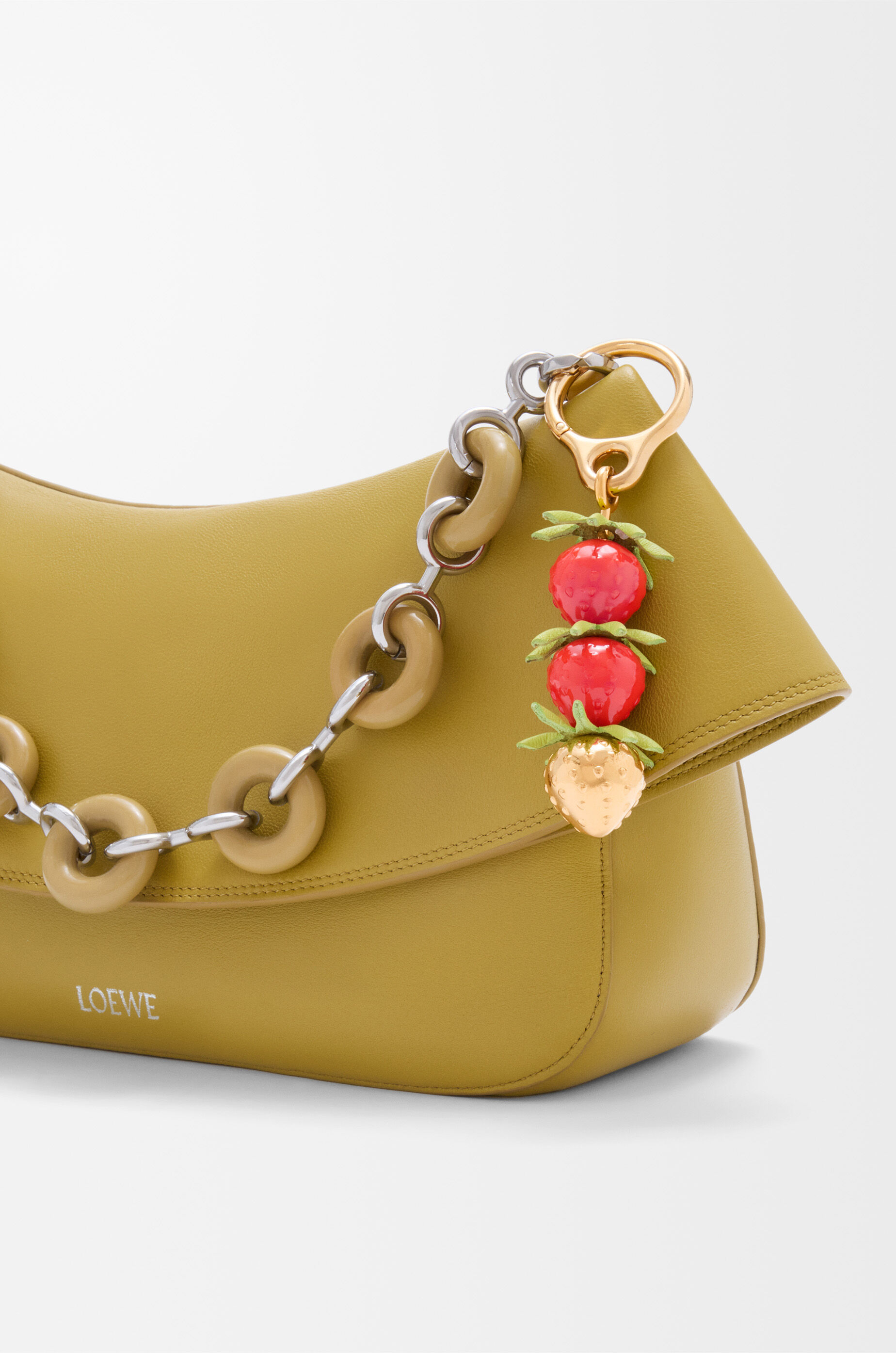 LOEWE Strawberry charm  Red/Gold