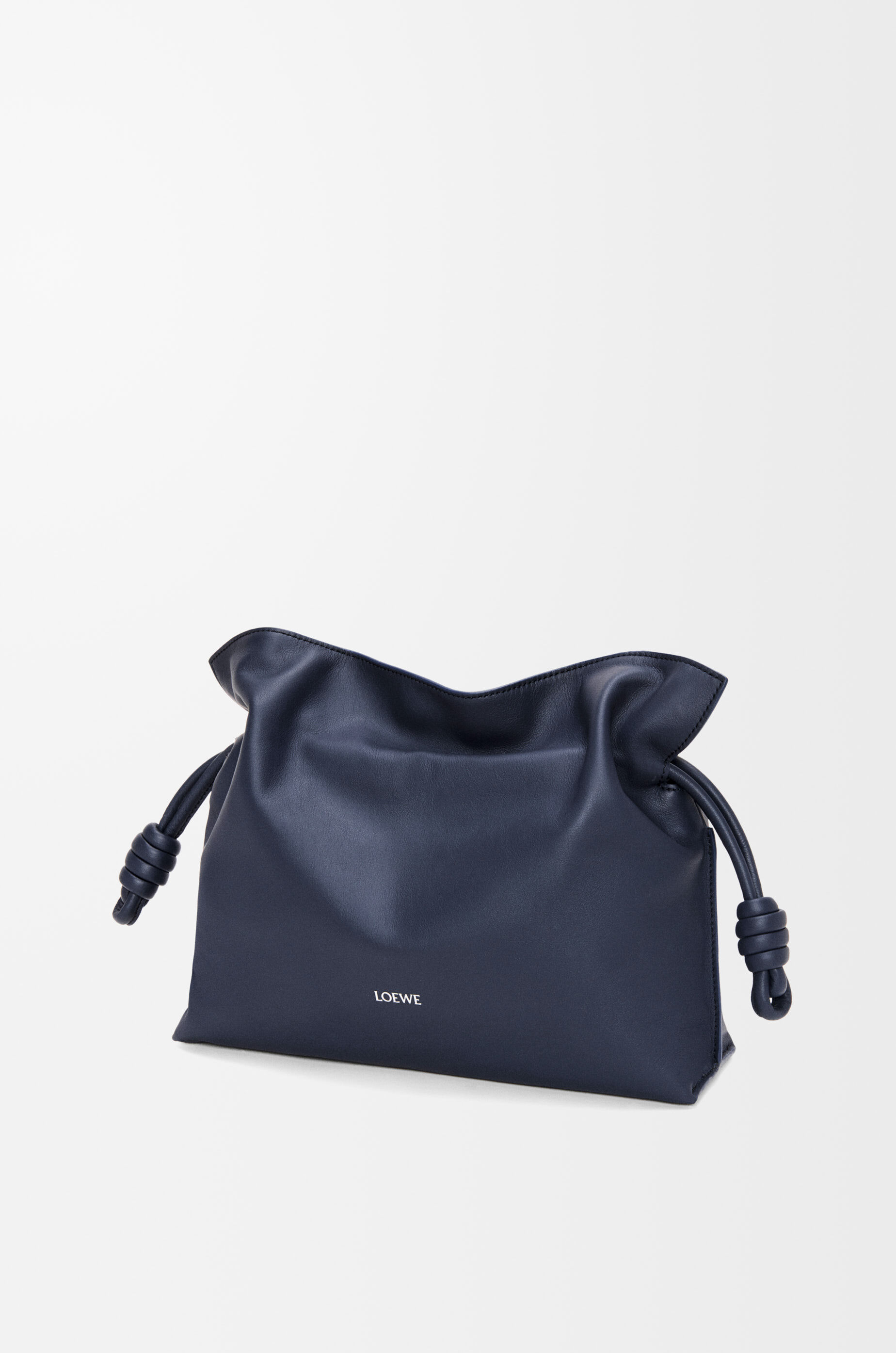 LOEWE Medium Flamenco clutch in nappa calfskin Abyss Blue