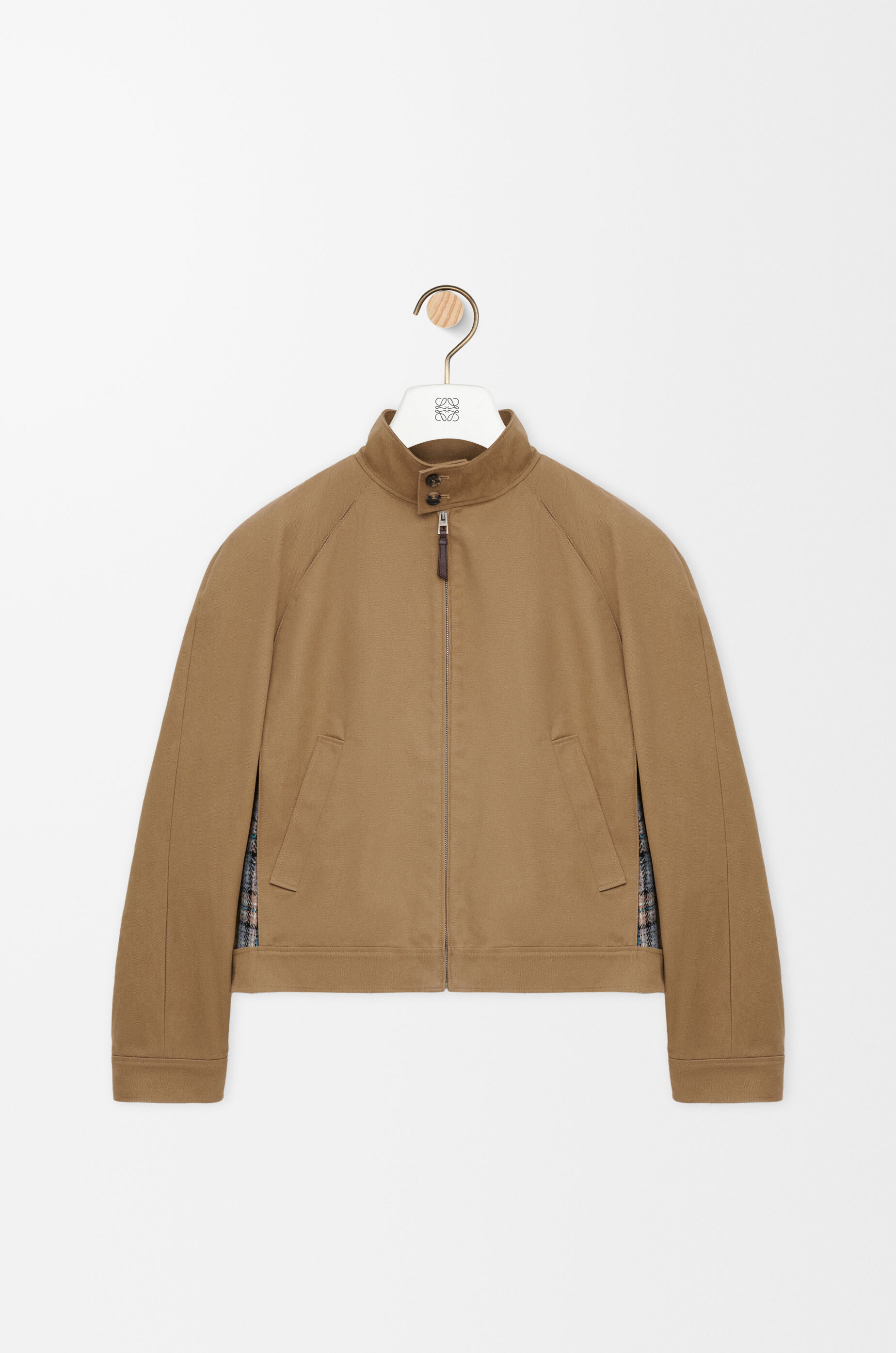 LOEWE Zip-up jacket in cotton Beige