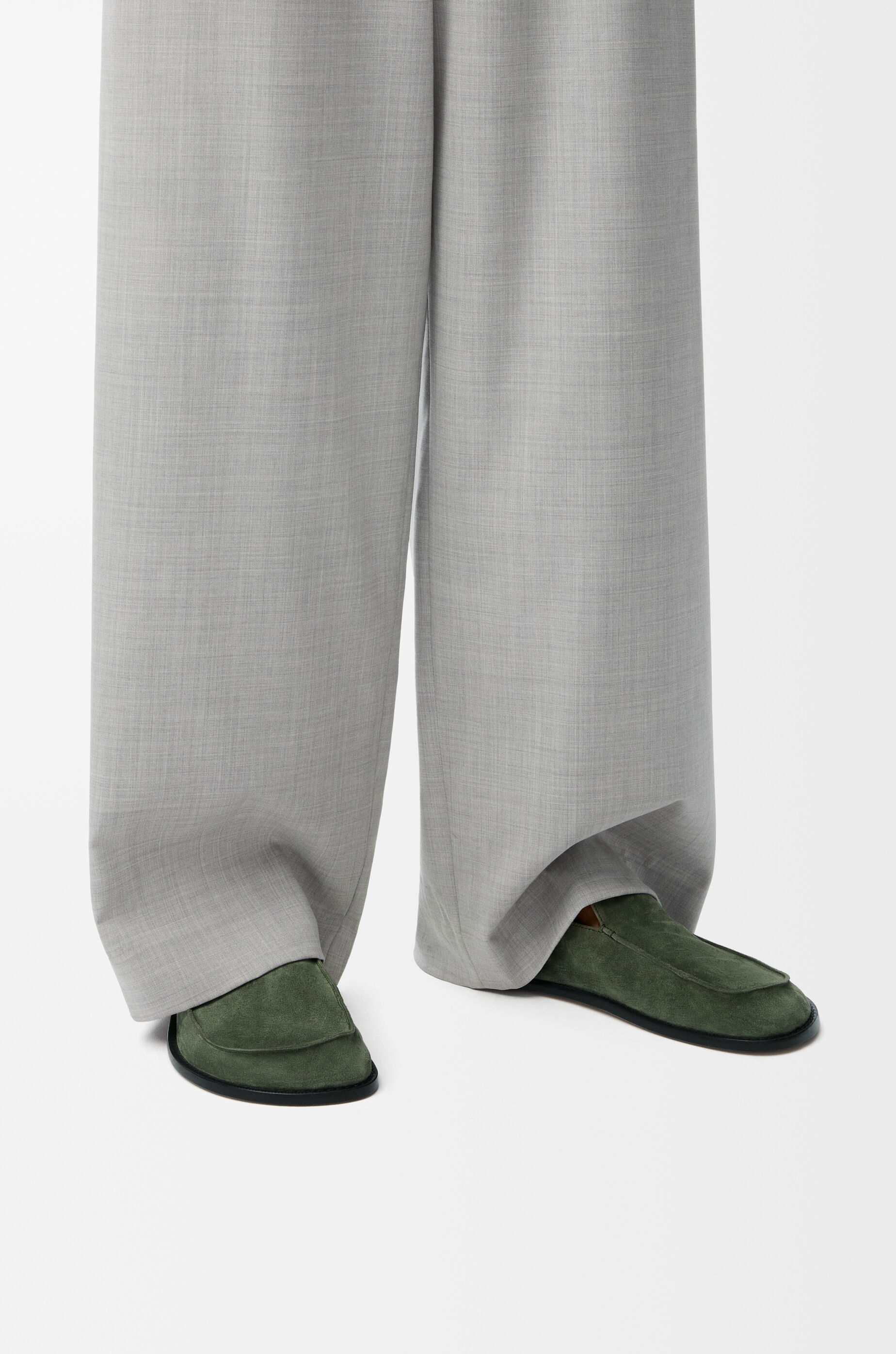 LOEWE Flex loafer in suede Sage