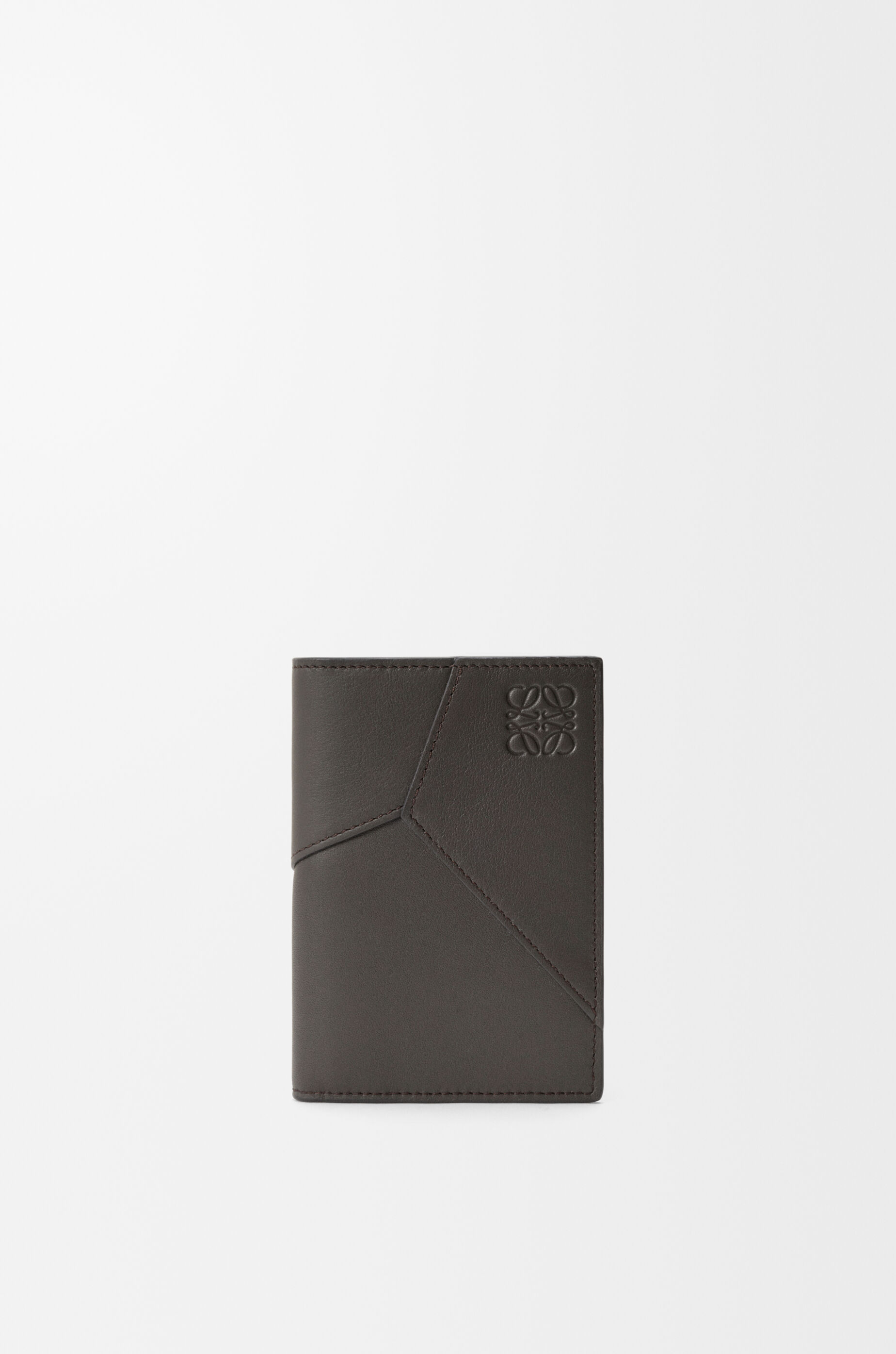 LOEWE Puzzle bifold cardholder in classic calfskin Dark Grey