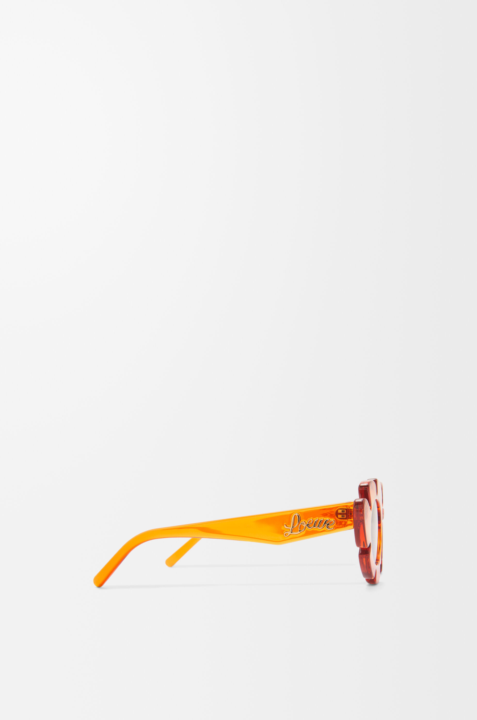 LOEWE Flower sunglasses Transparent Orange