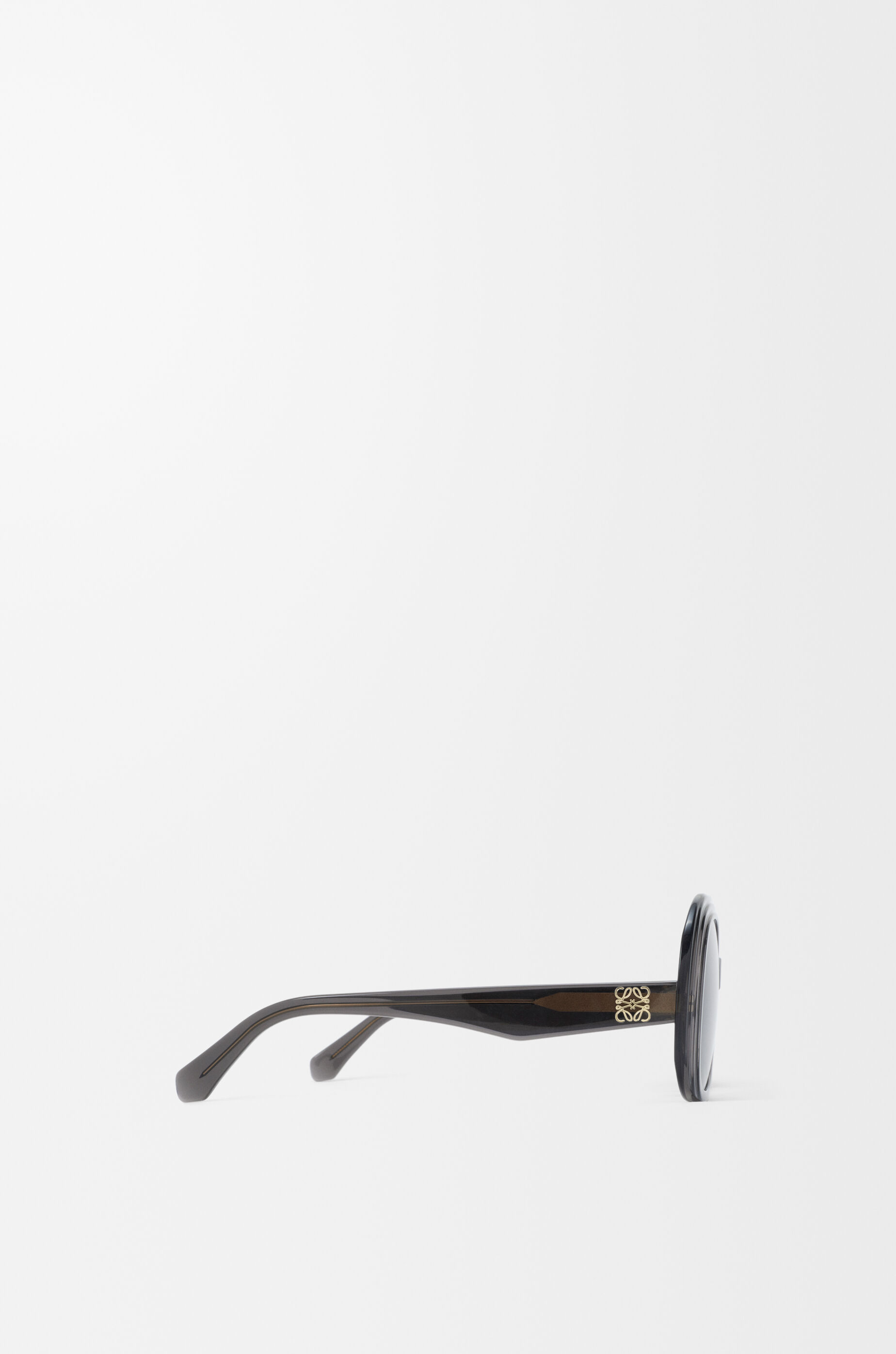 LOEWE Mini Anagram Steps Square sunglasses Transparent Asphalt
