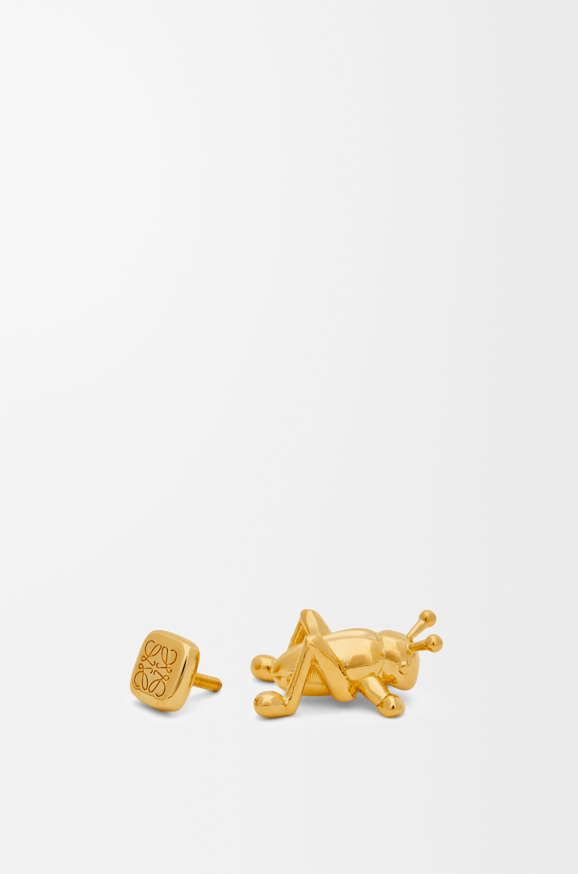LOEWE Grasshopper pin in brass Gold