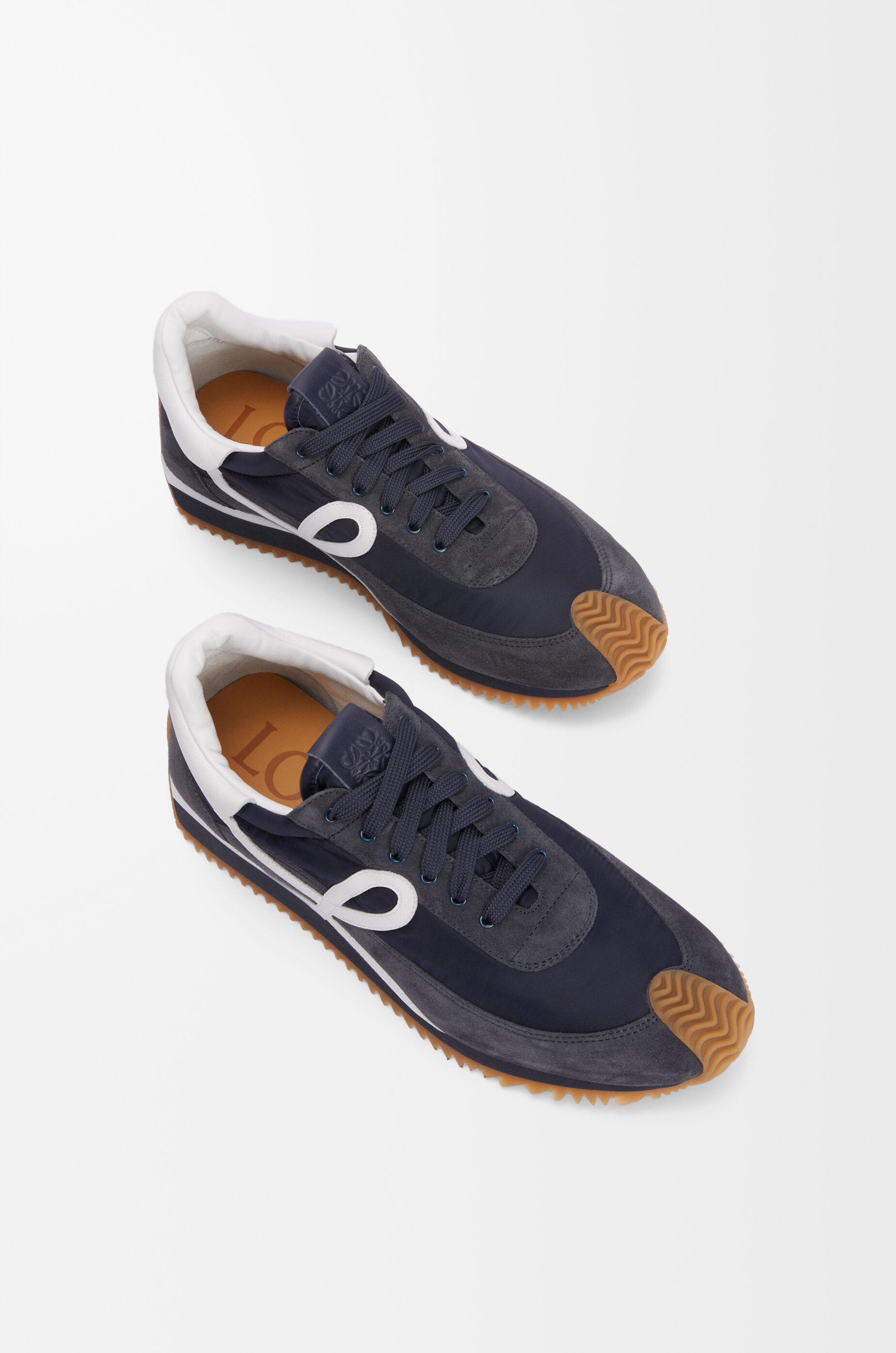 LOEWE Flow Runner 2.0 in nylon and suede Dark Navy