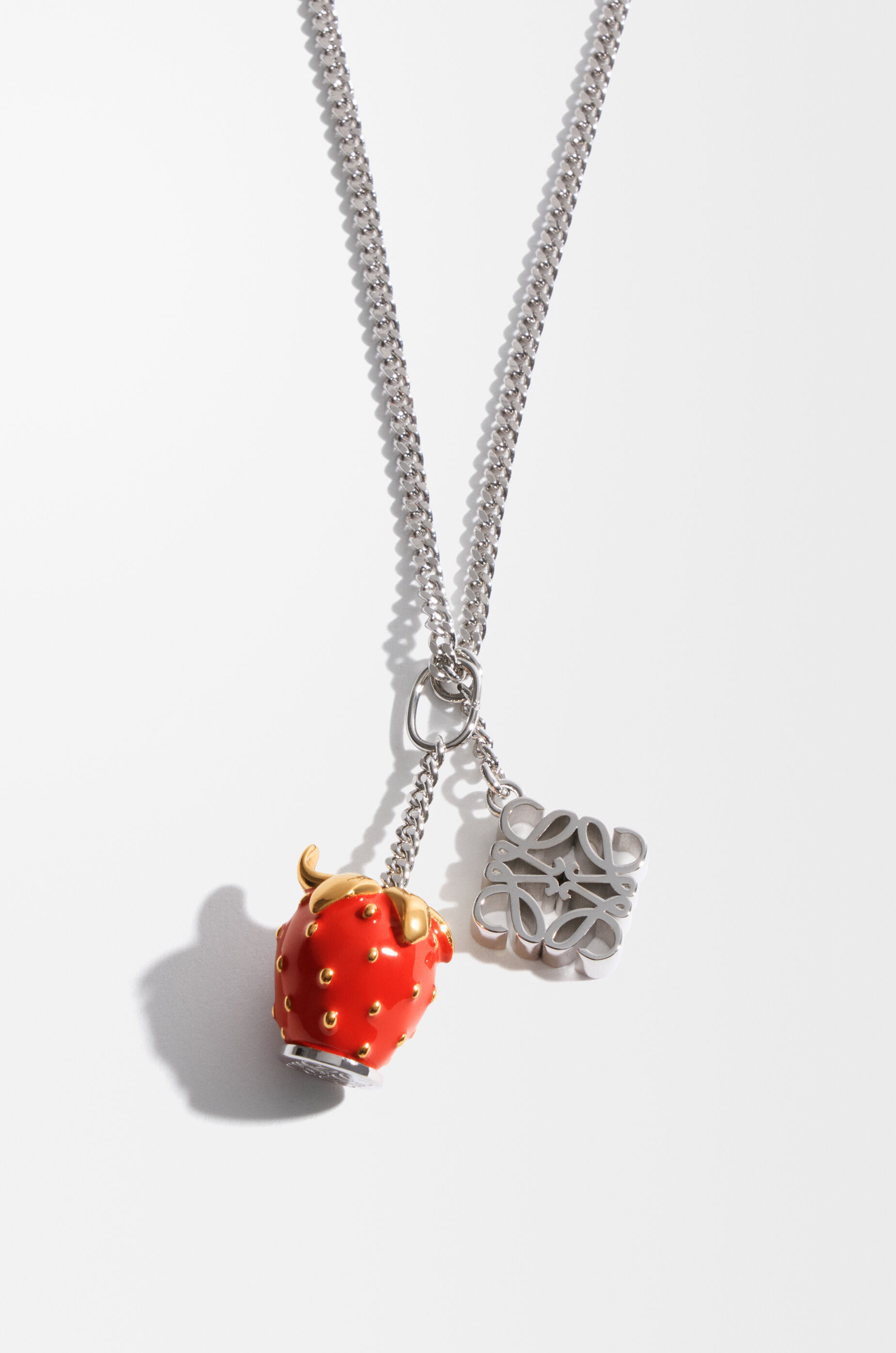 LOEWE Personalisation necklace in metal Palladium