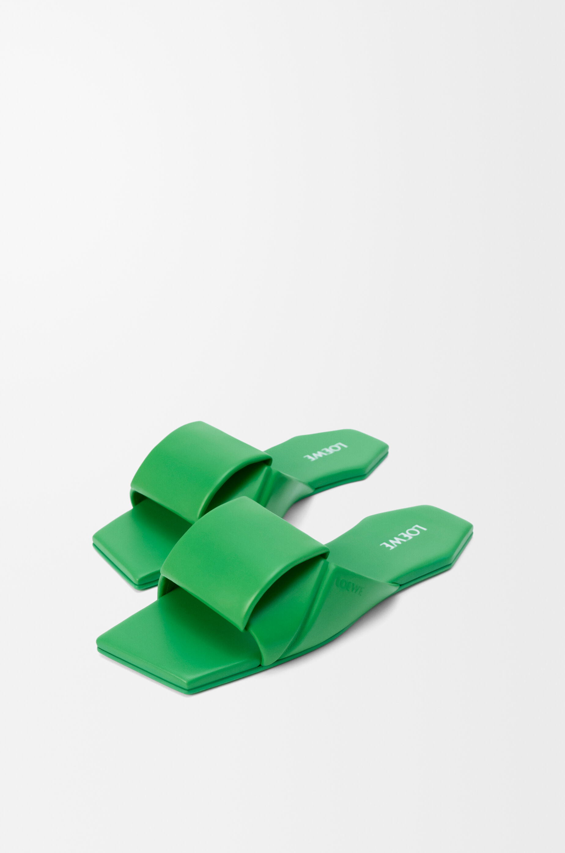 LOEWE Origami slide in lambskin Clover Green