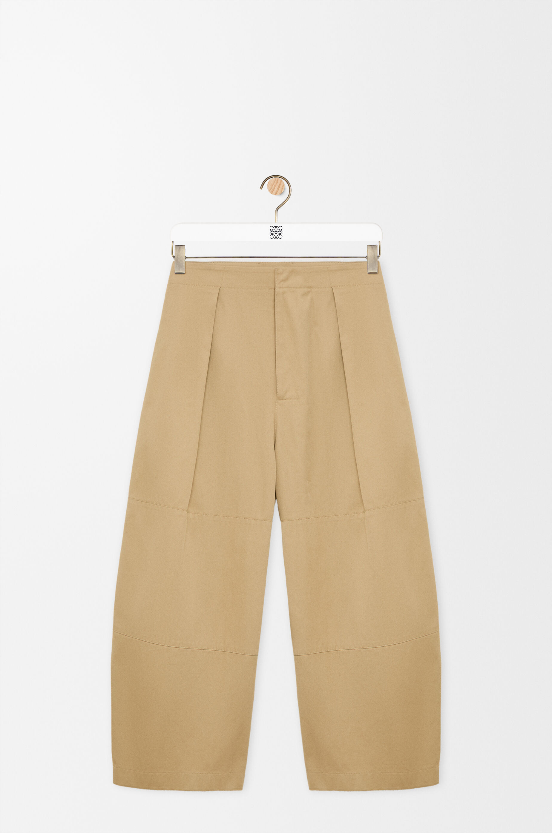LOEWE Cropped trousers in cotton Beige