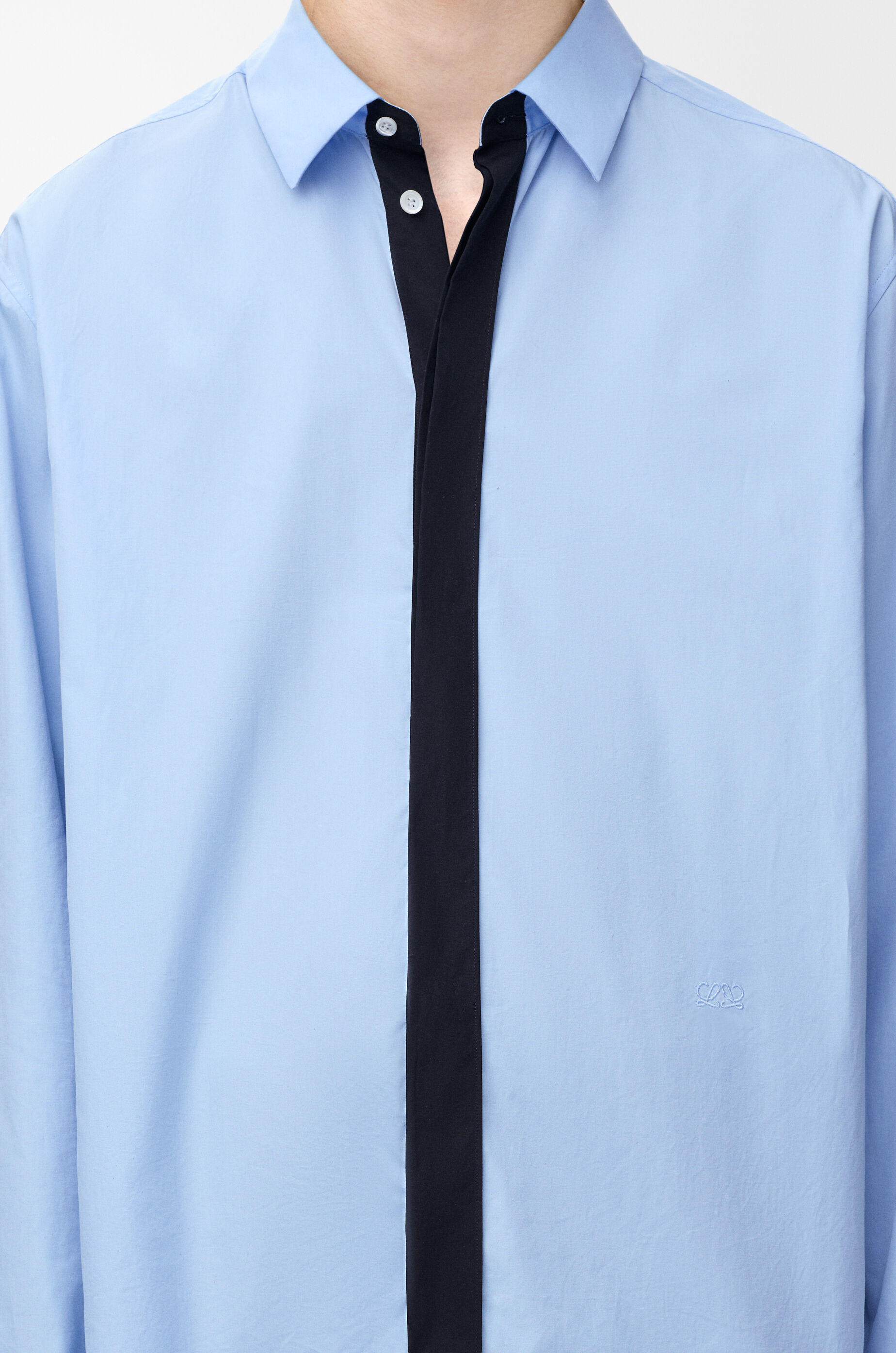 LOEWE Shirt in cotton Light Blue