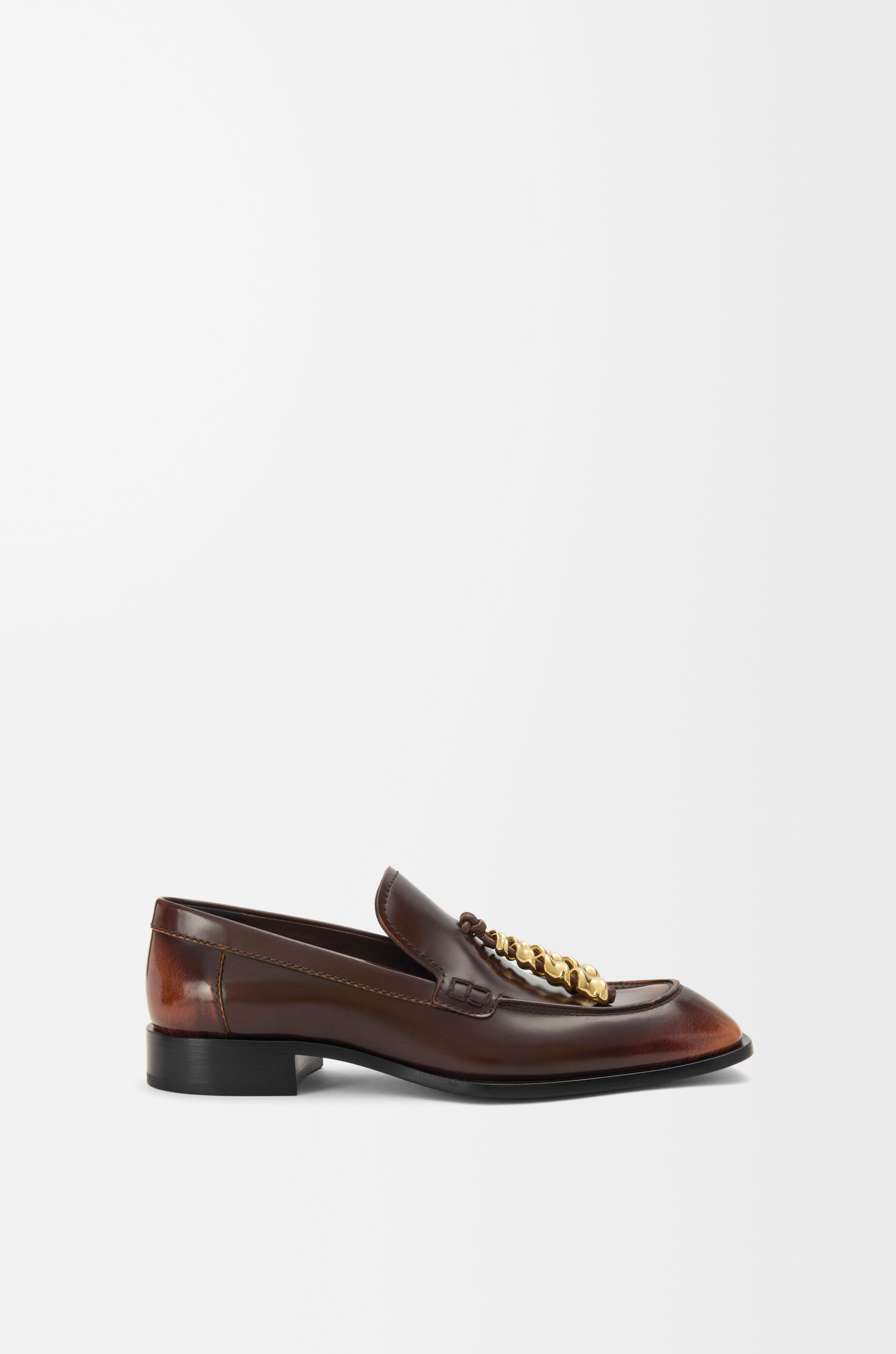 LOEWE Edge loafer in brushed-off calfskin Brown