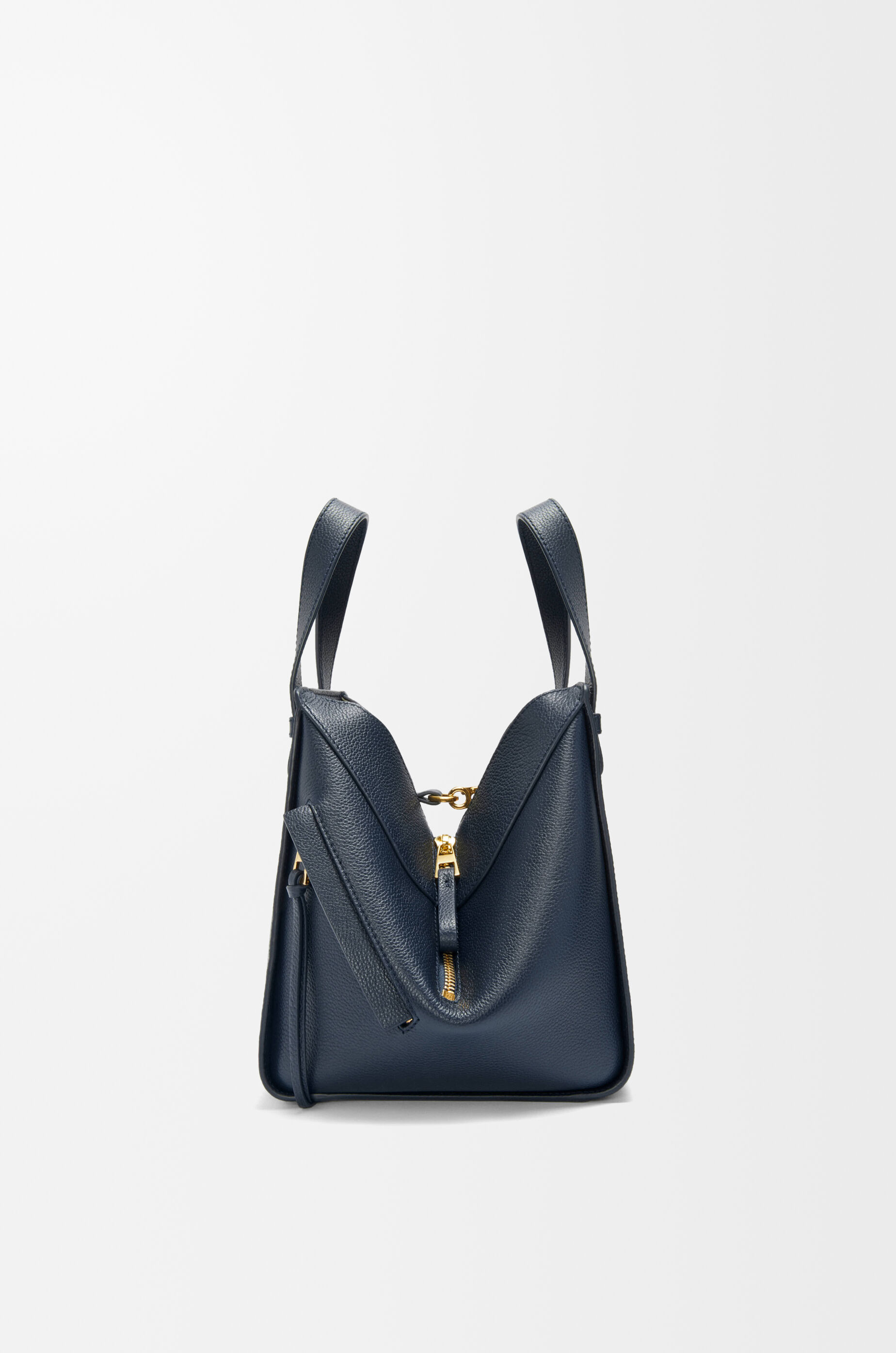 LOEWE Compact Hammock bag in soft grained calfskin Deep Navy