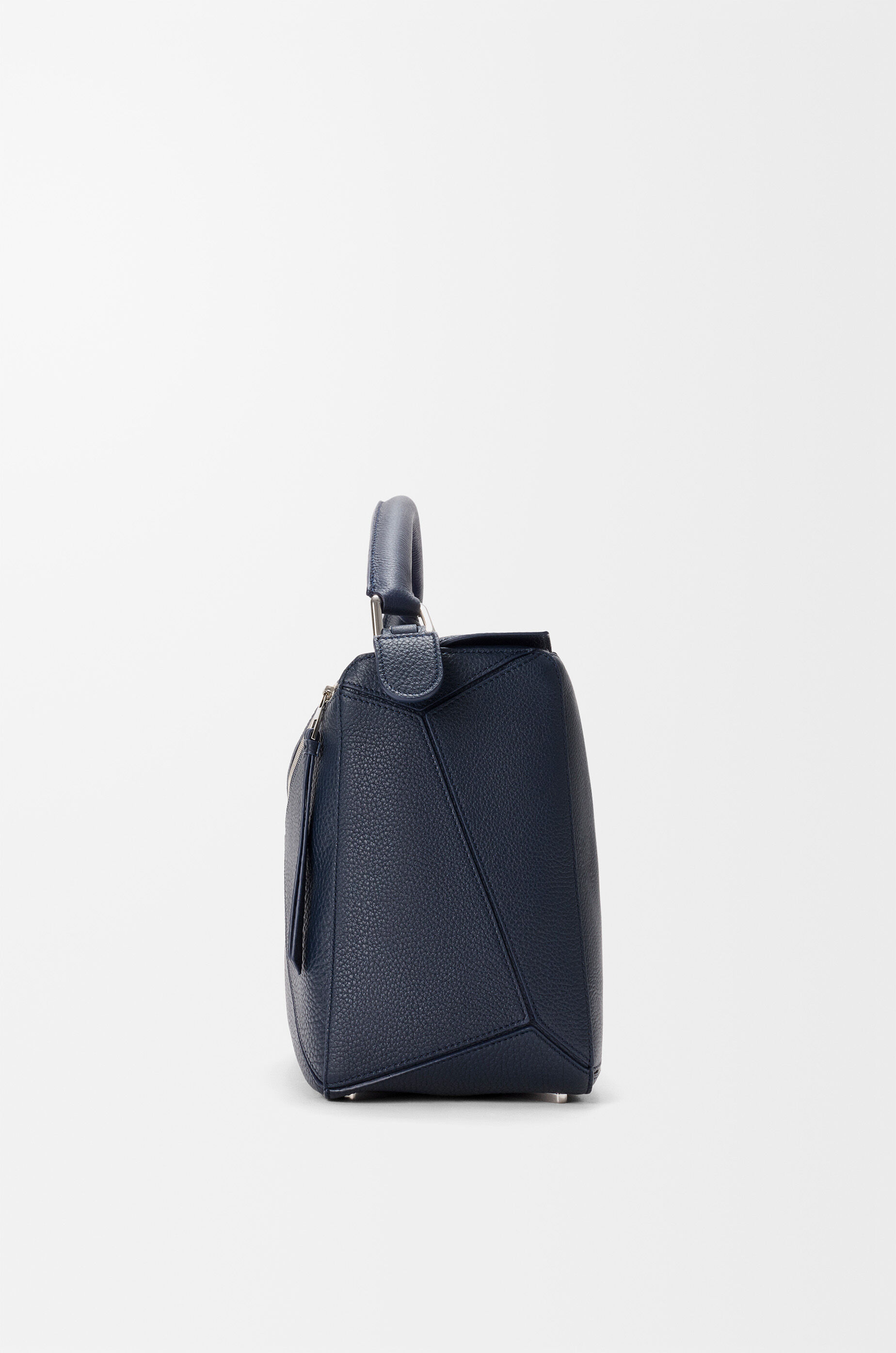 LOEWE Large Puzzle bag in supple grained calfskin Deep Navy