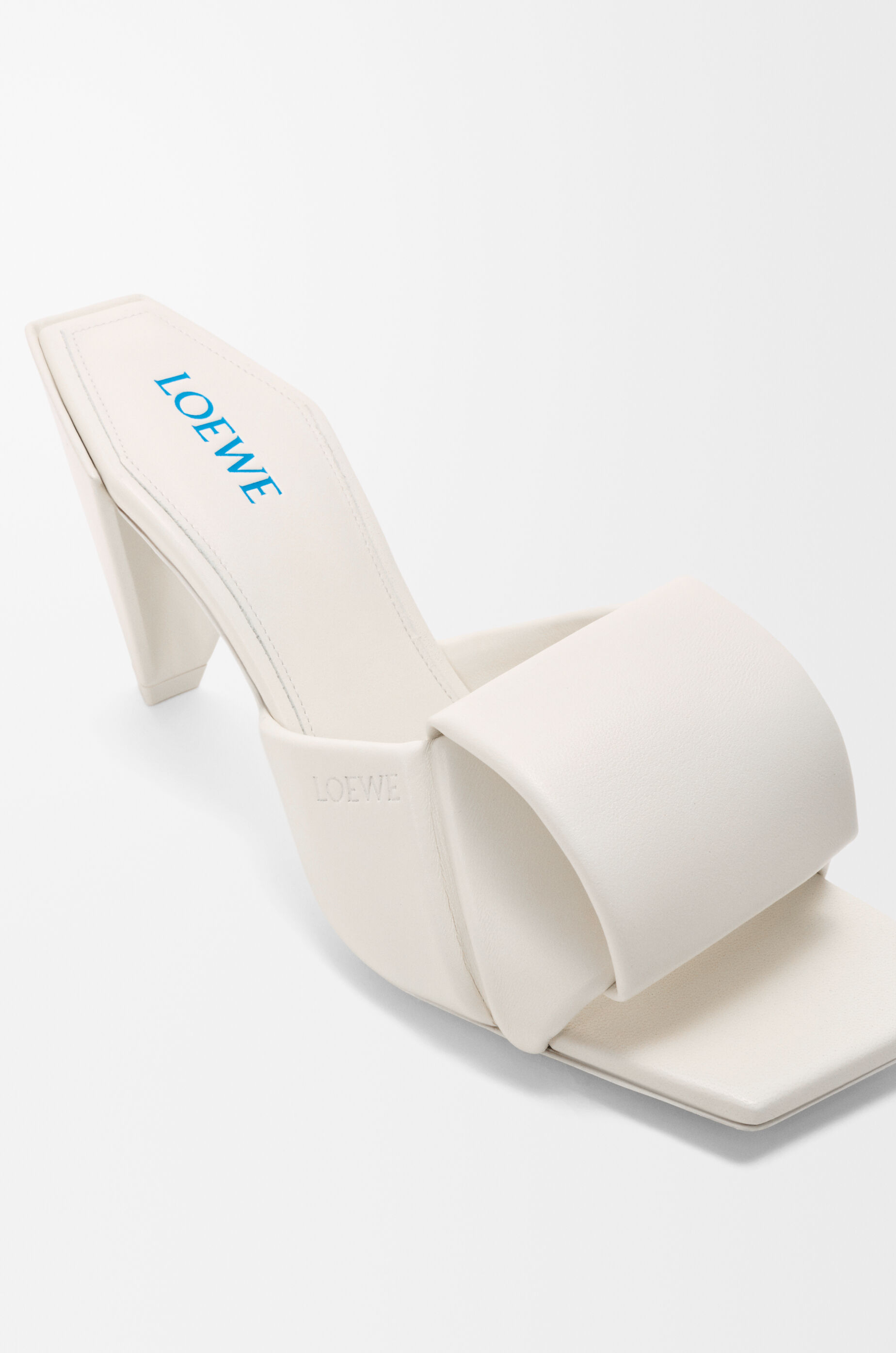 LOEWE Origami slide in lambskin White