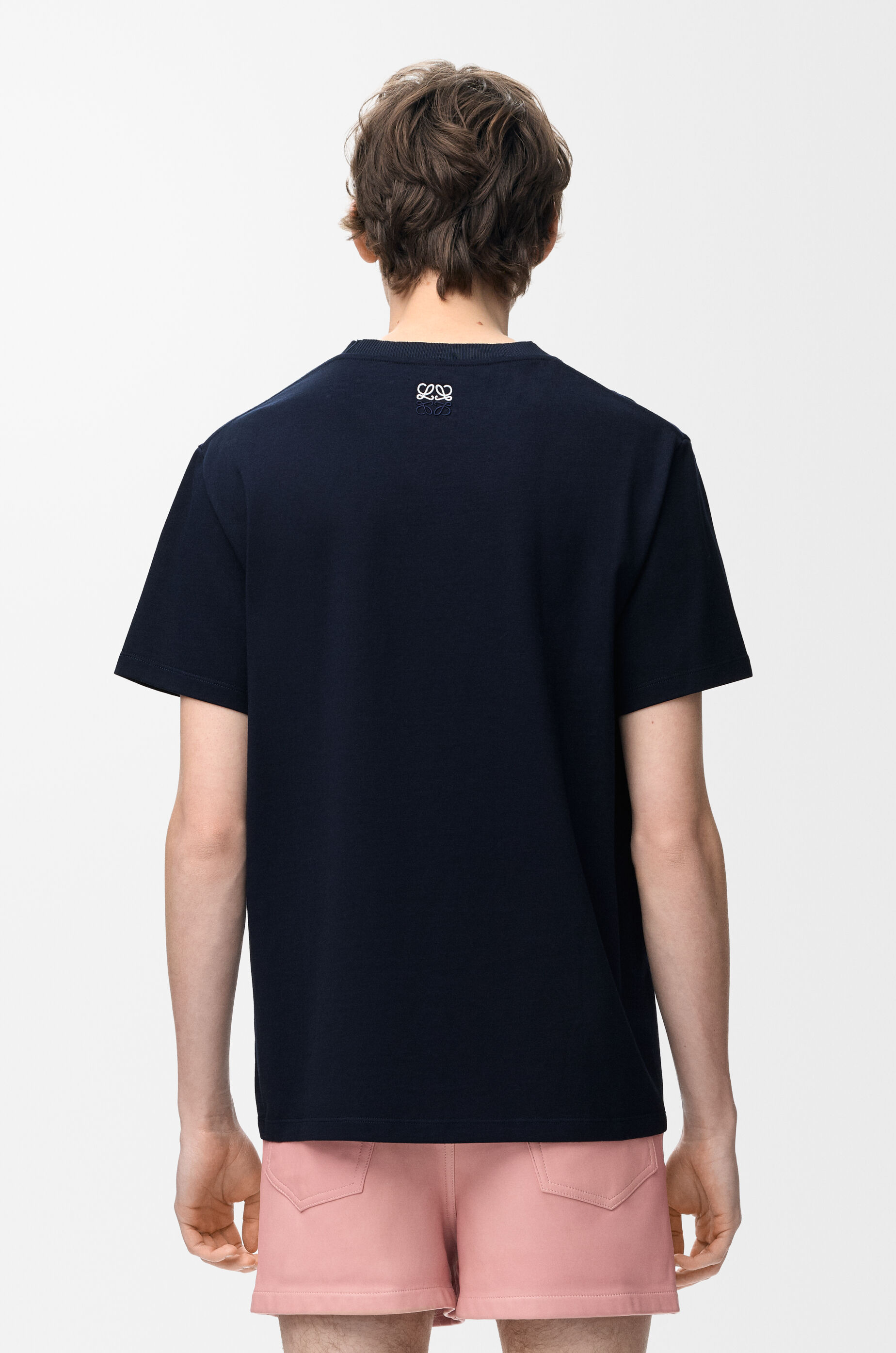 LOEWE T-shirt in cotton Navy/White