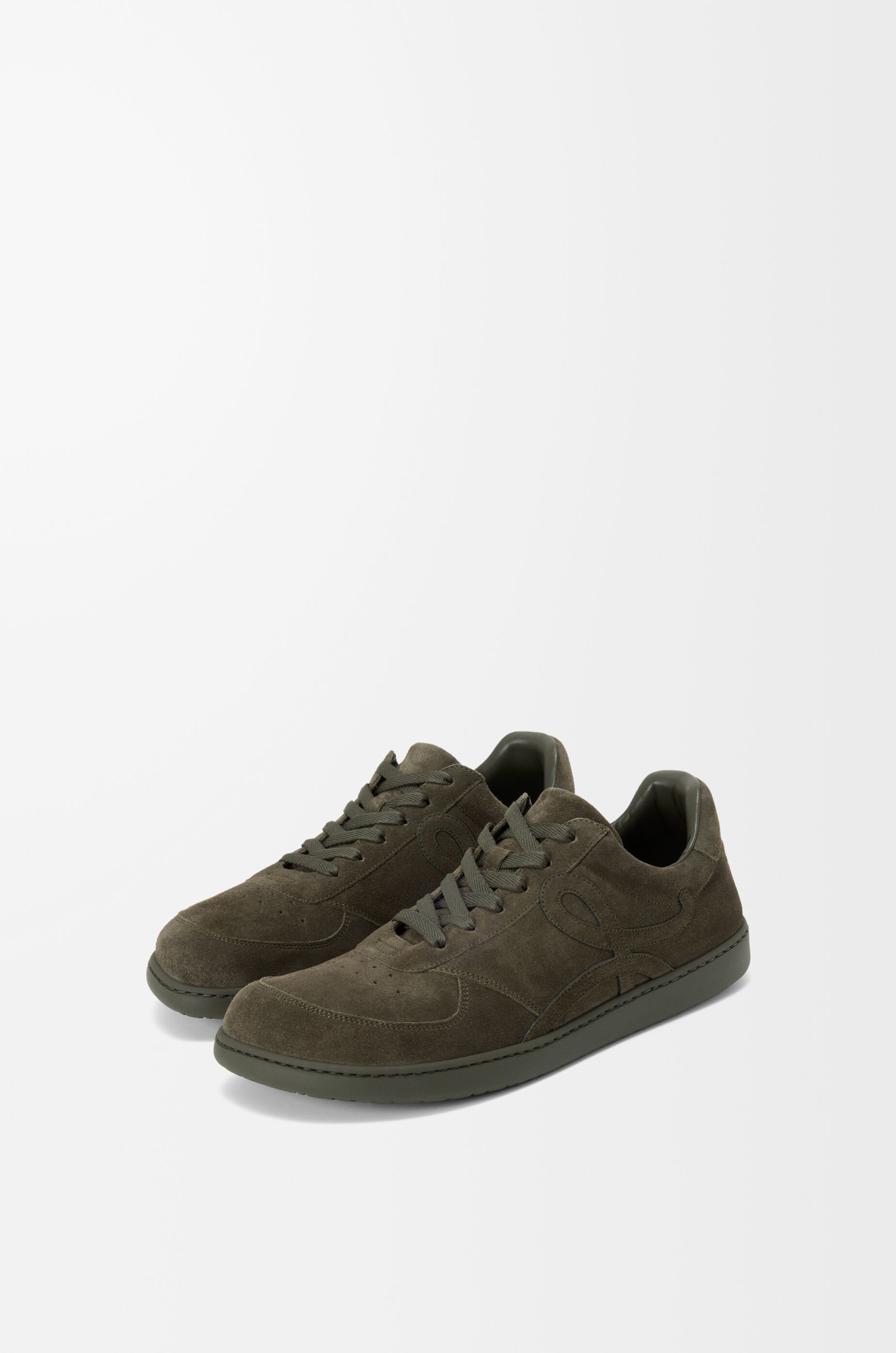 LOEWE Jambo sneaker in suede calfskin  Olive Green