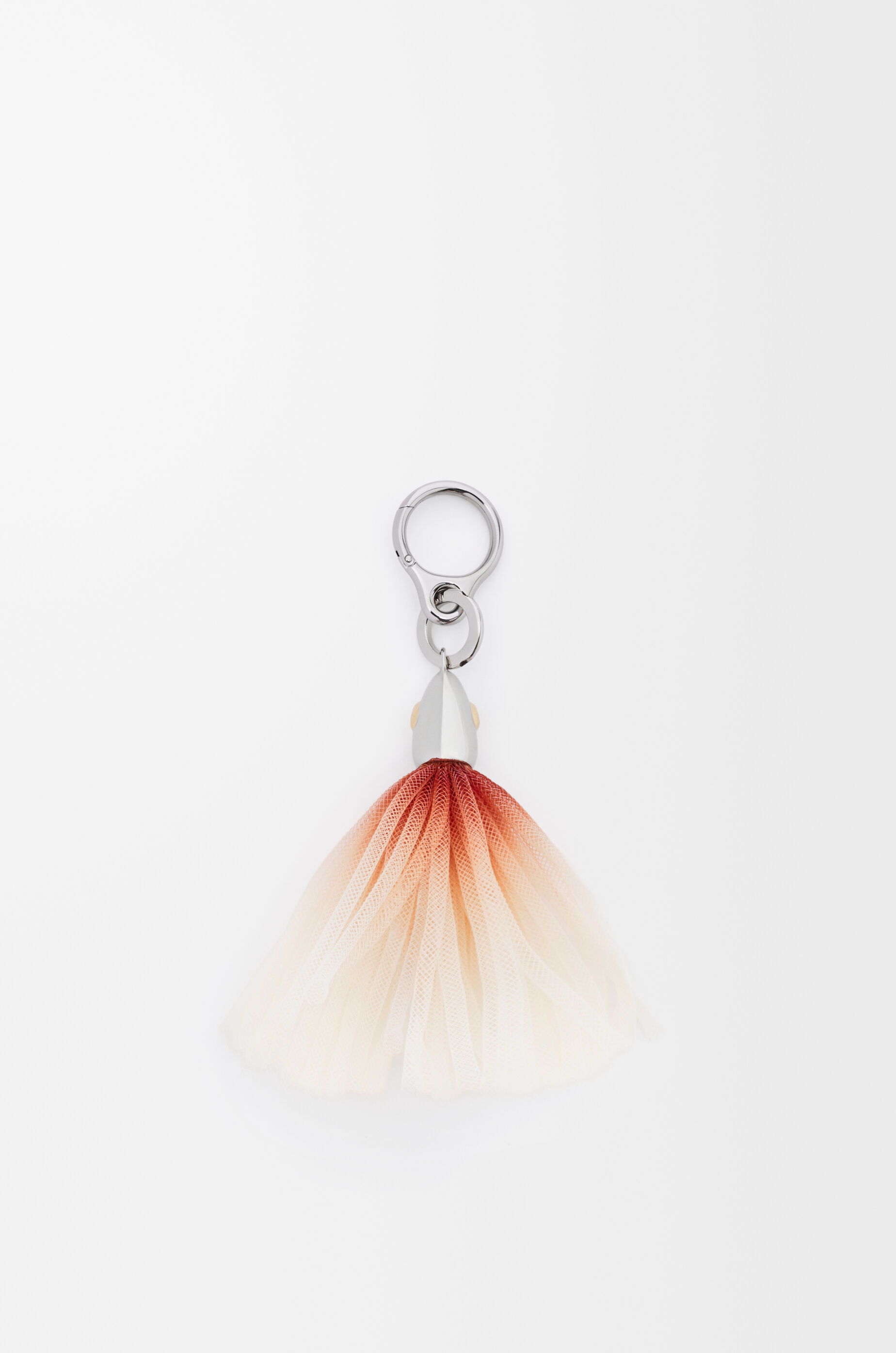 LOEWE Fishing lure charm Silver/Orange