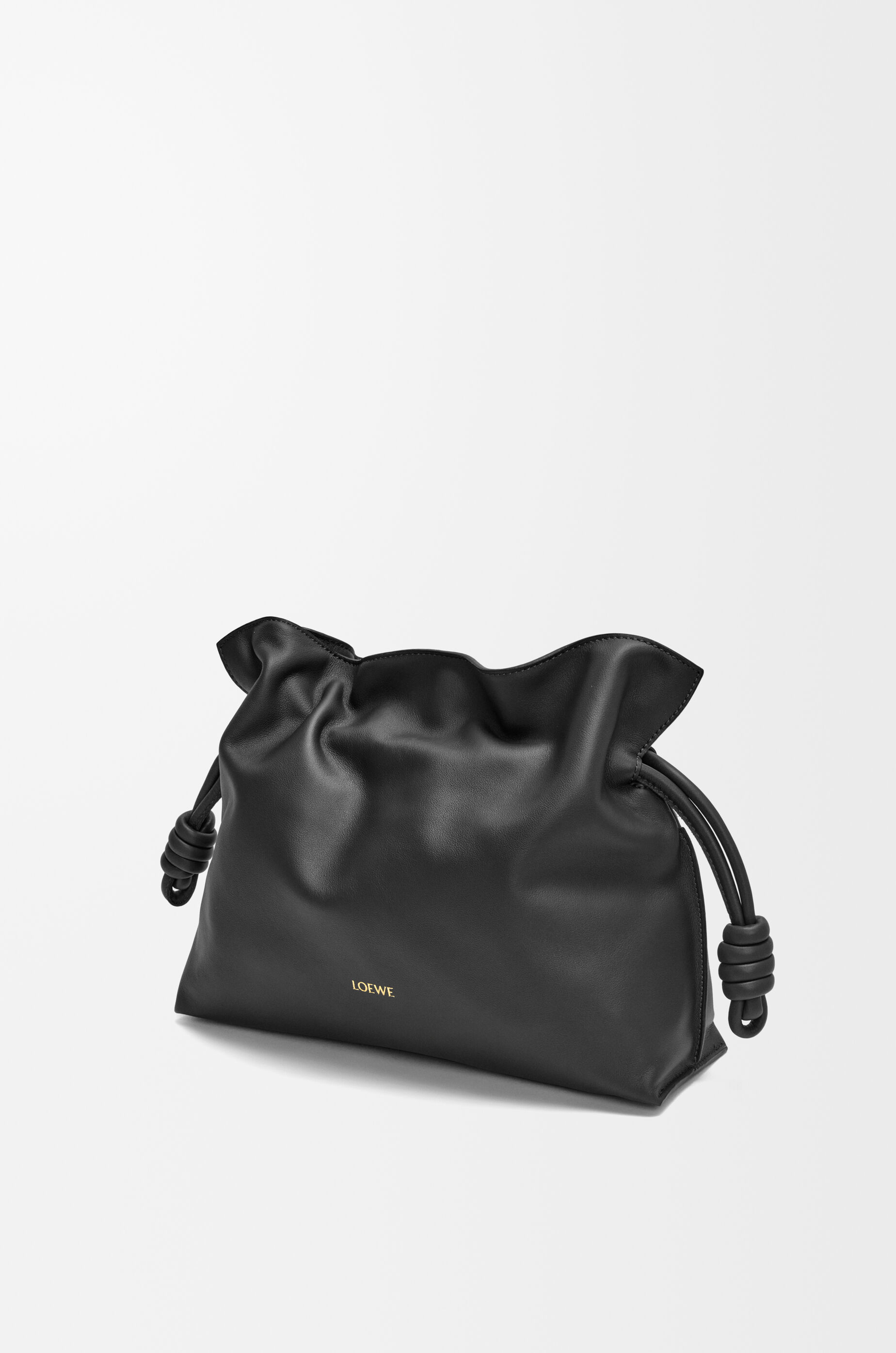 LOEWE Medium Flamenco clutch in nappa calfskin Black