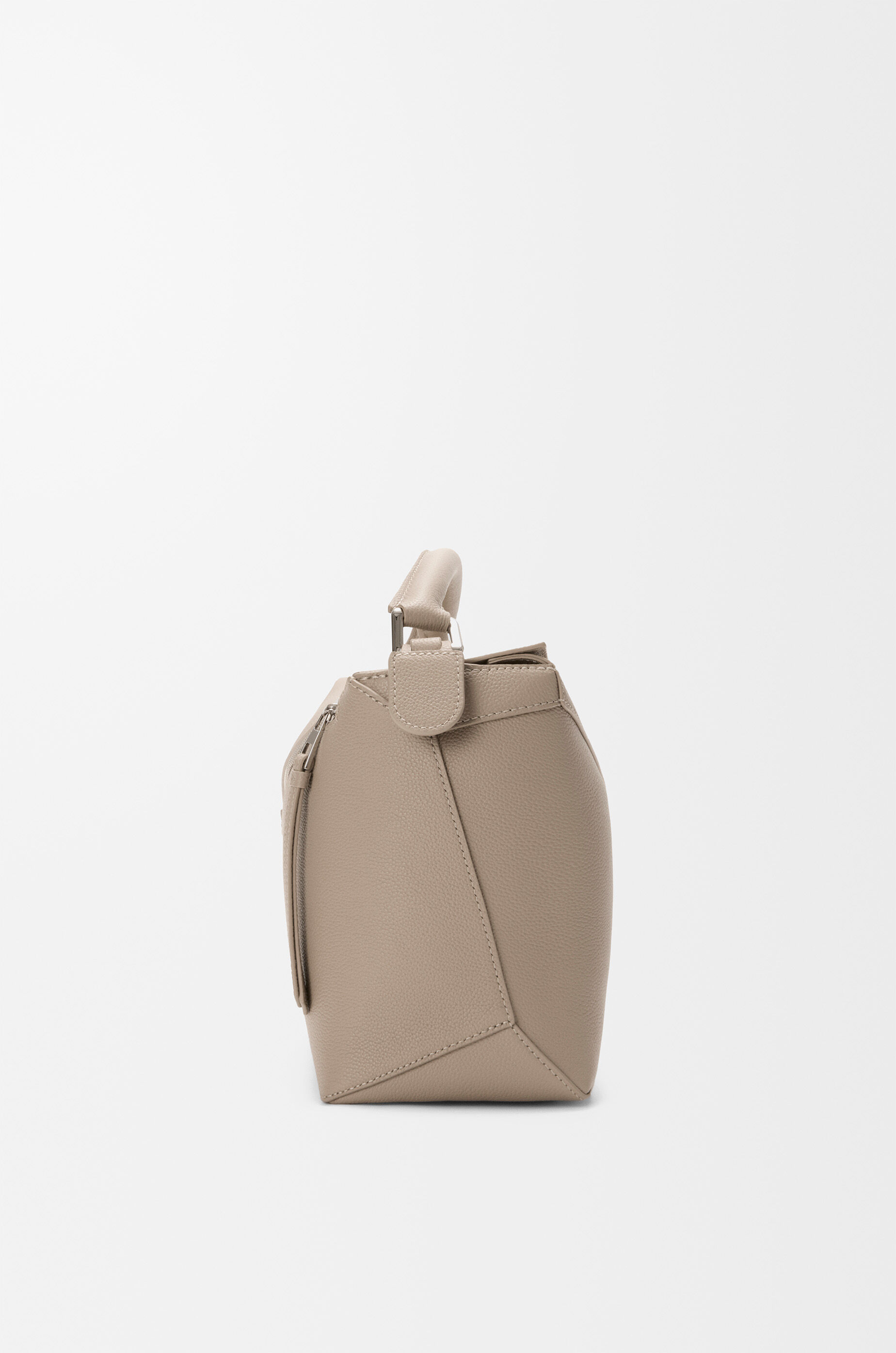 LOEWE Medium Puzzle Edge bag in soft grained calfskin Clay