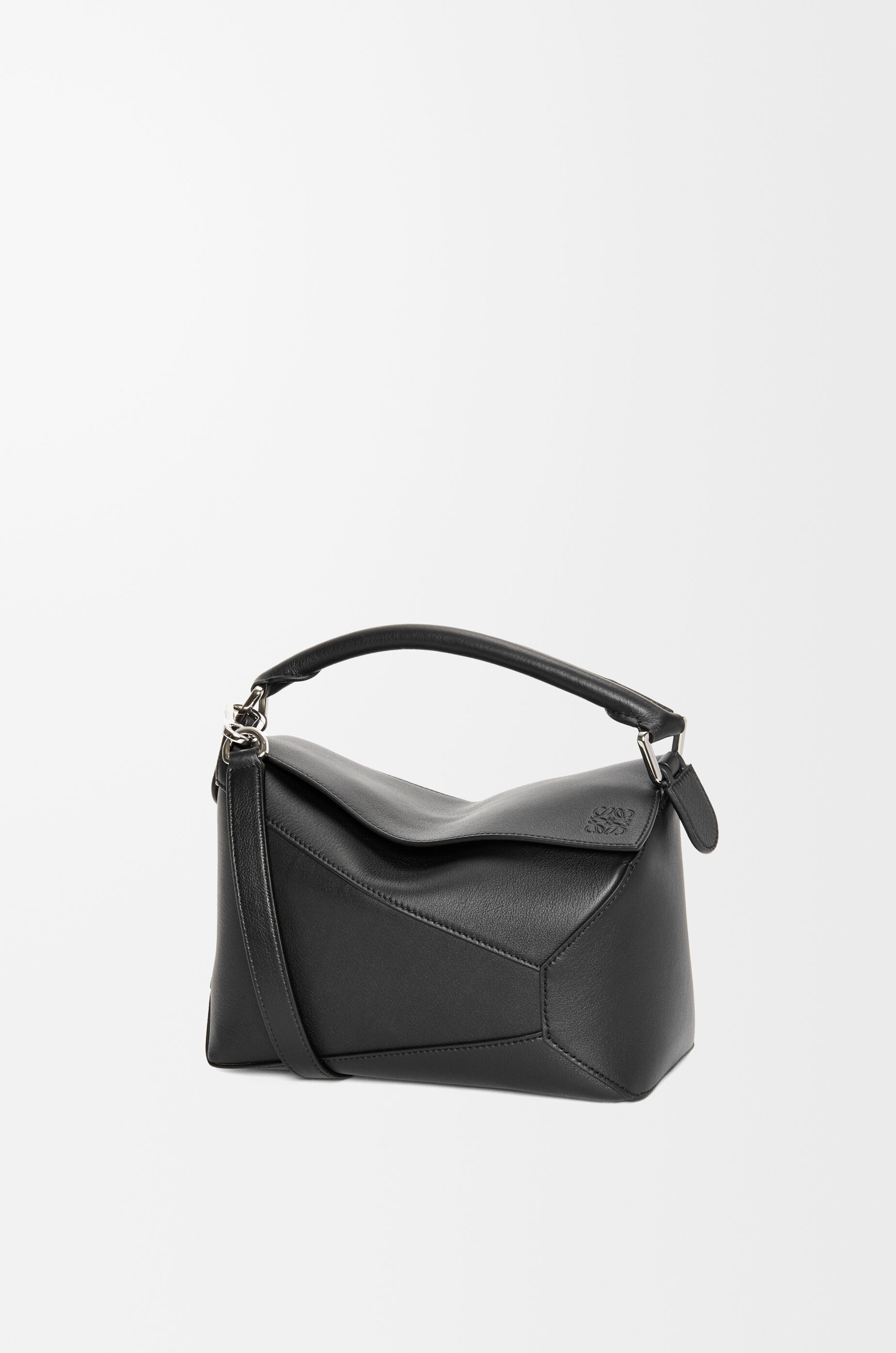 LOEWE Small Puzzle Edge bag in classic calfskin Black