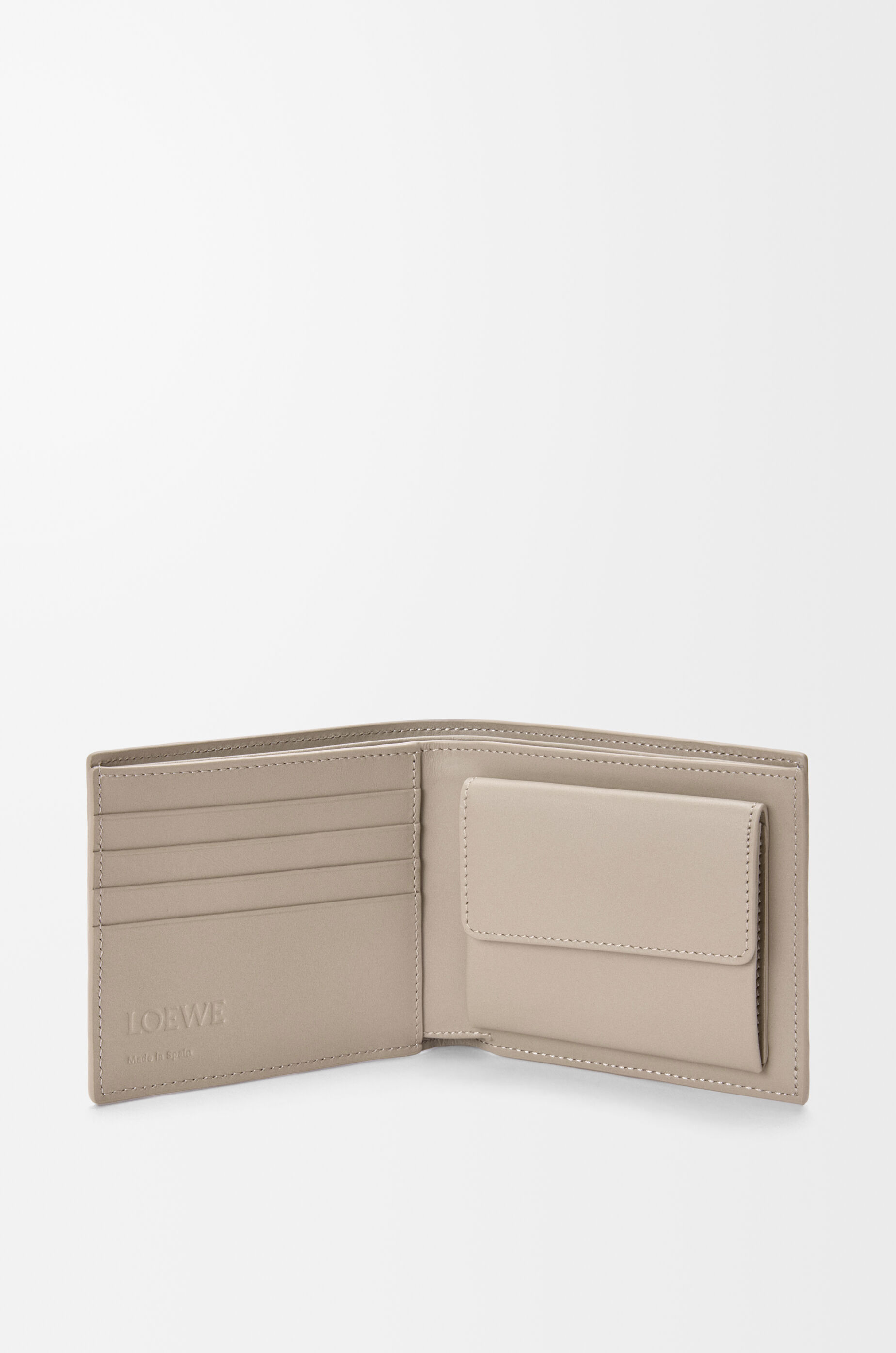 LOEWE Puzzle bifold coin wallet in classic calfskin Corda